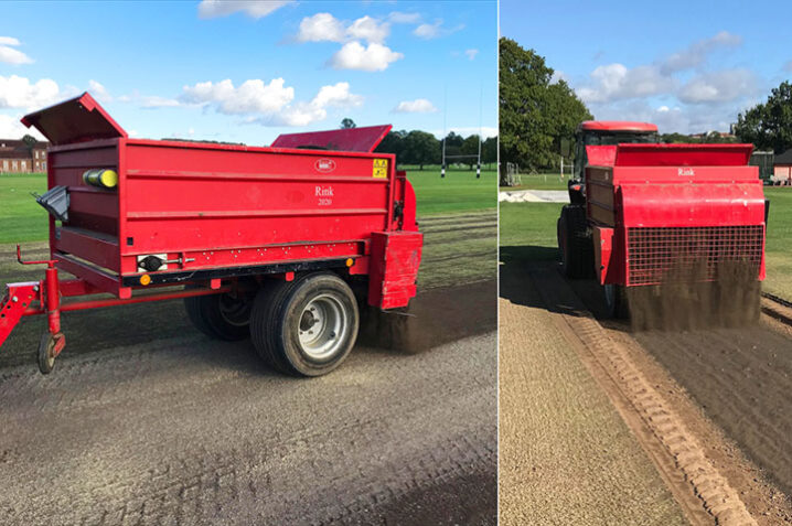 Afbeelding bij Redexim Rink proves a versatile solution for loam & sand dressing at Merchant Taylors’ School