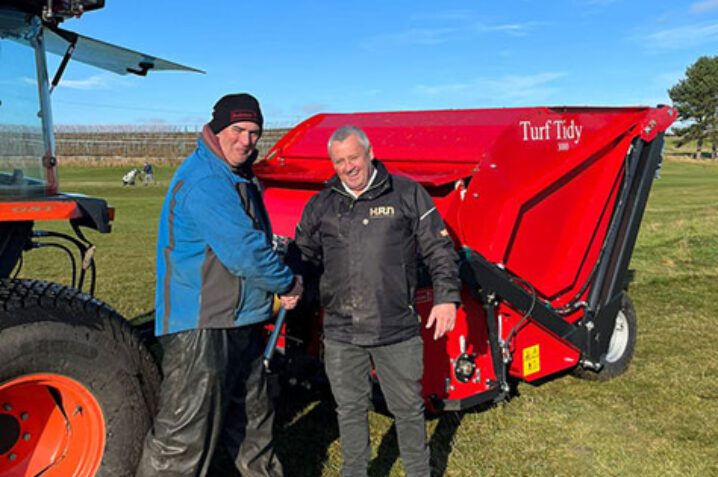 Afbeelding bij Versatile Redexim Turf Tidy tackles thinning roughs and more at Arbroath Golf Links