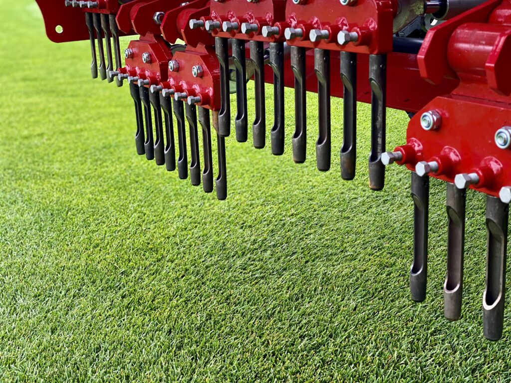 Aeration Tines in a Verti-Drain
