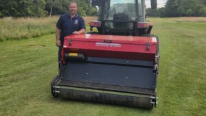 Redexim golf course overseeder at Pollok Golf Club